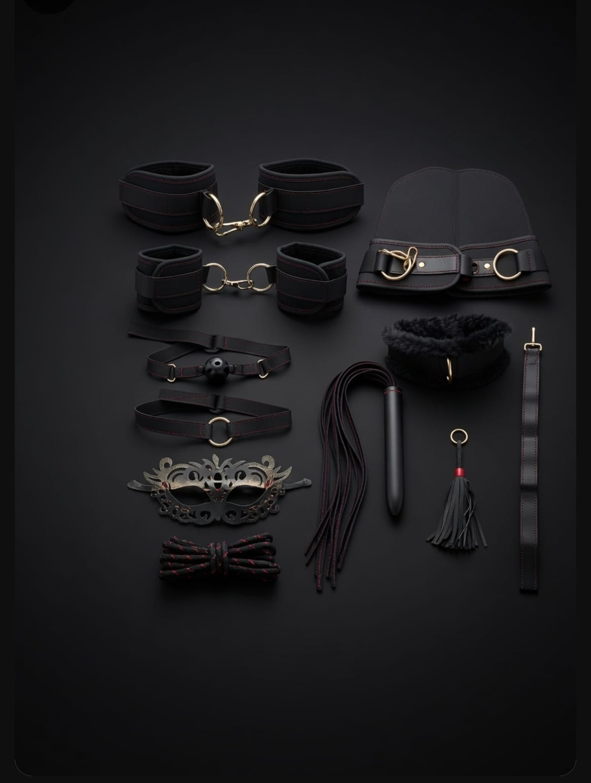 Kit Sexual de bondage suave 10pzs